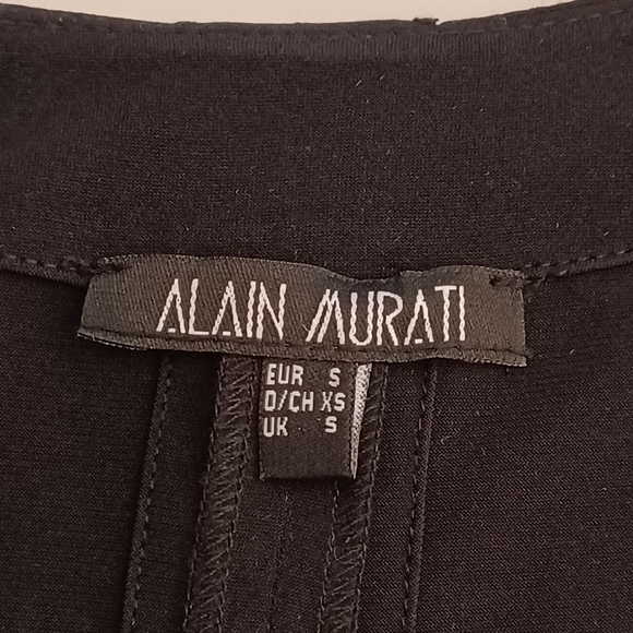 Alain Murati Artsy Lagenlook Sz S Open Front Long Jacket - Picture 9 of 13